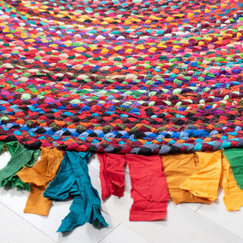 World Menagerie Brookes HandBraided Cotton Red Area Rug & Reviews